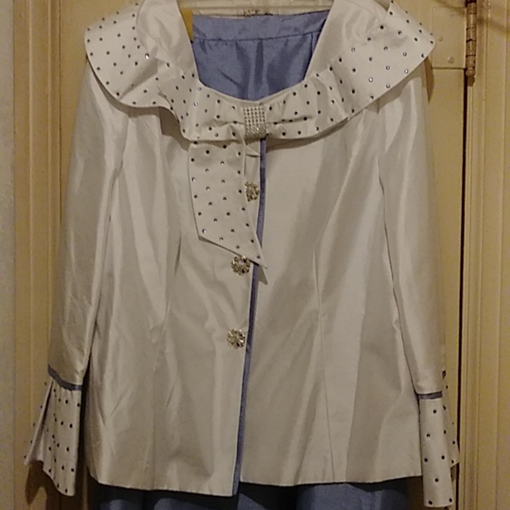 PARISIAN SUIT DUSTY BLUE (2pc)